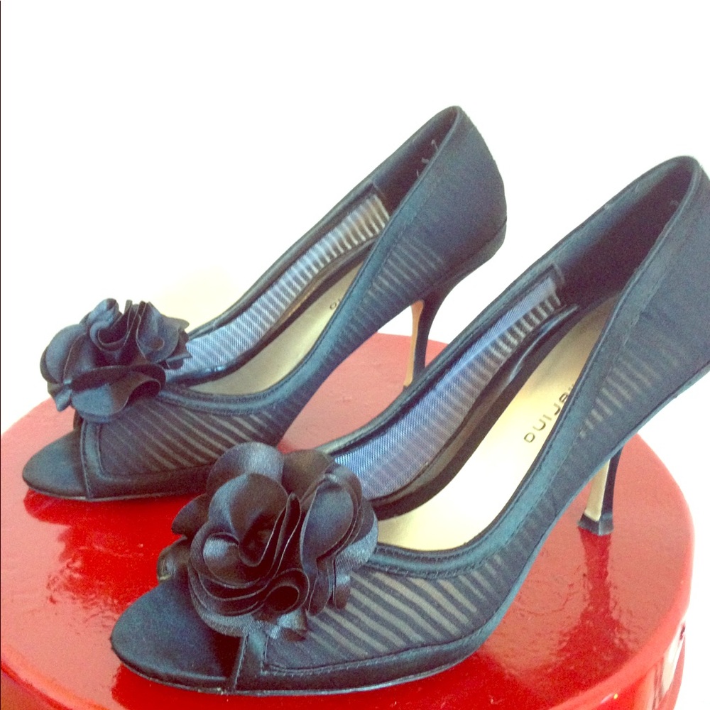 Ann Marino peep toe heels - Picture 1 of 4